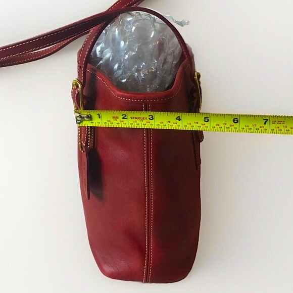 COACH Vintage Red Leather Tote Legacy Day Bag 9803 - Picture 15 of 16